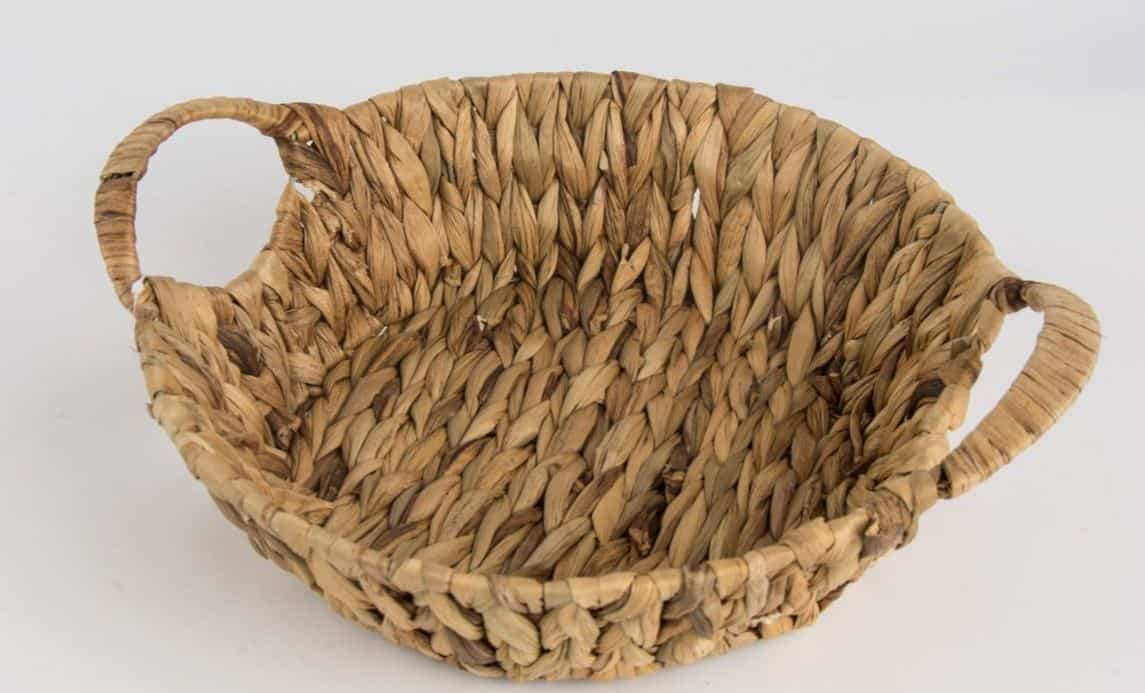 سبد گرد حصیری مناسب نگهداری لوازم سبک